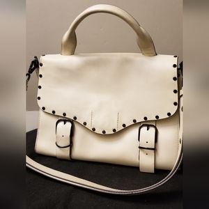 Rebecca Minkoff winter white leather purse handbag